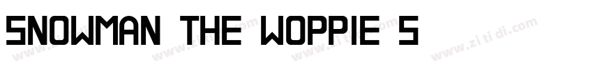 Snowman The Woppie S字体转换